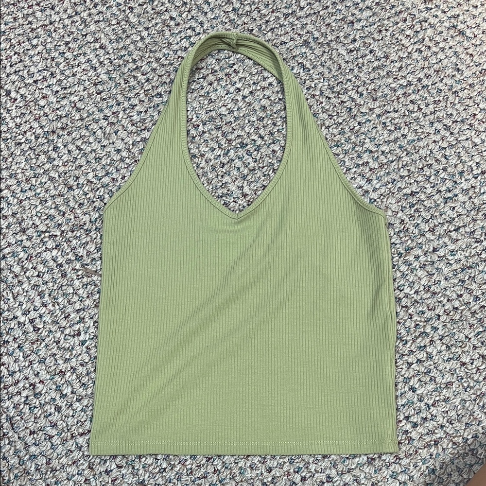 Green Halter Neck Top